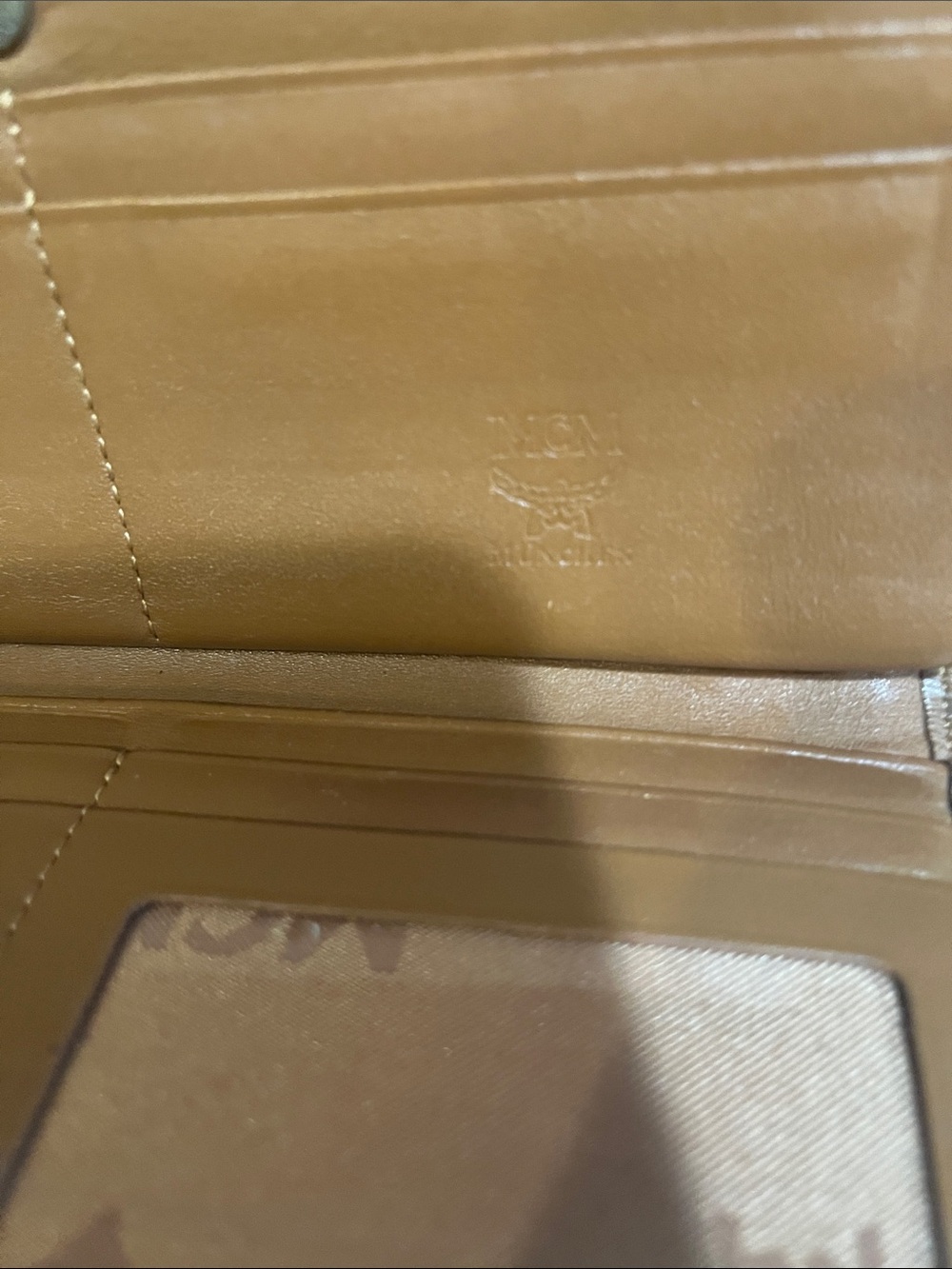 MCM EUC Visetos and Dark Brown Coated Canvas and Leather Trifold Wallet - Picture 10 of 10